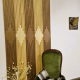 panou riflat pentru perete, antic gold