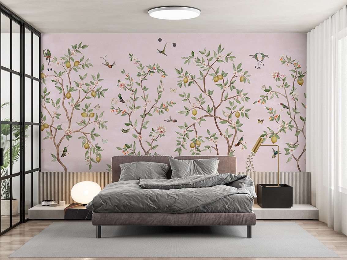 Lemon_Tree_Chinoiserie_-_Pink_-_Bedroom_1