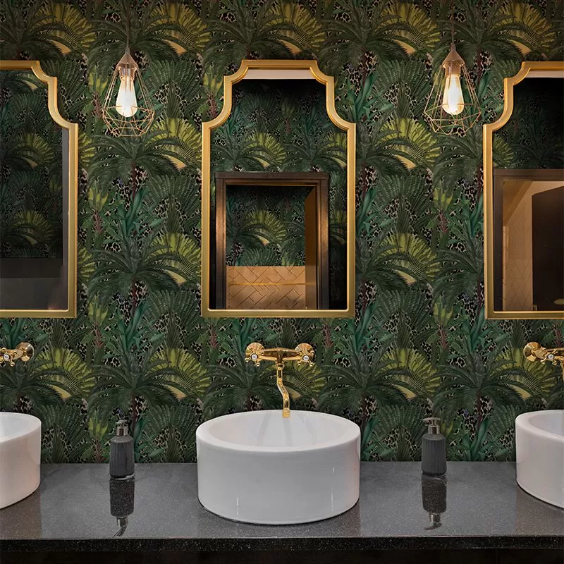 Tapet-Leopard-Palms-bathroom-vladila