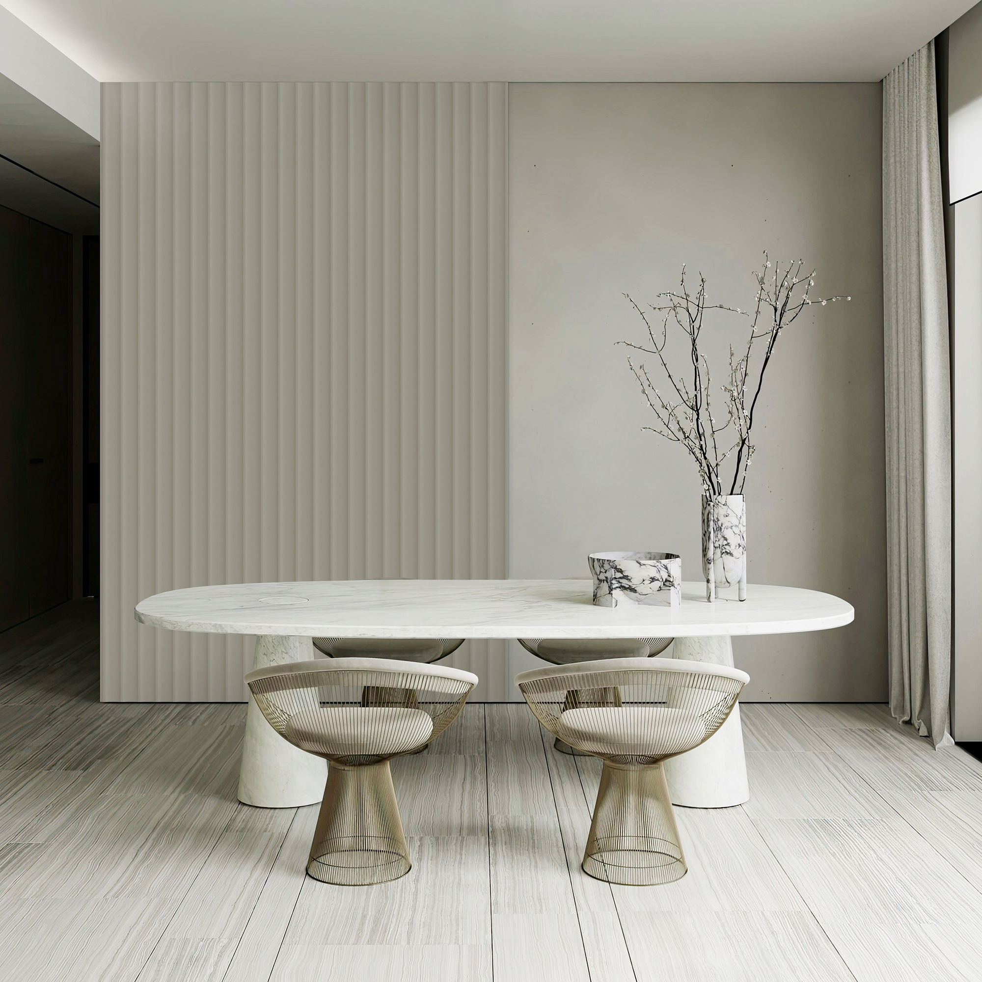 3d,Rendering,Luxury,Business,Meeting,And,Working,Room,In,Home