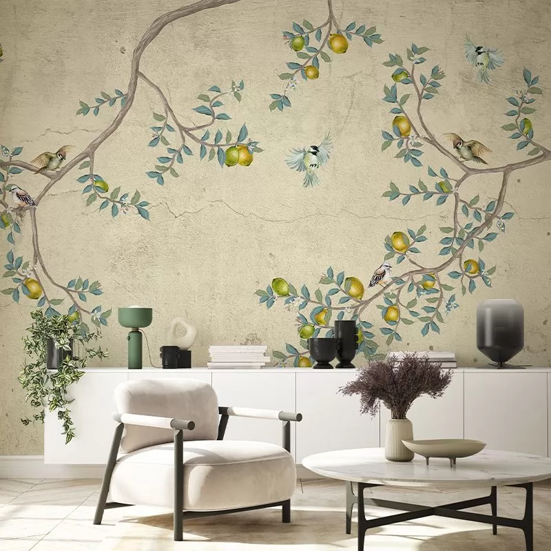 tapet-floral-living-Gentle-Morning-vladila