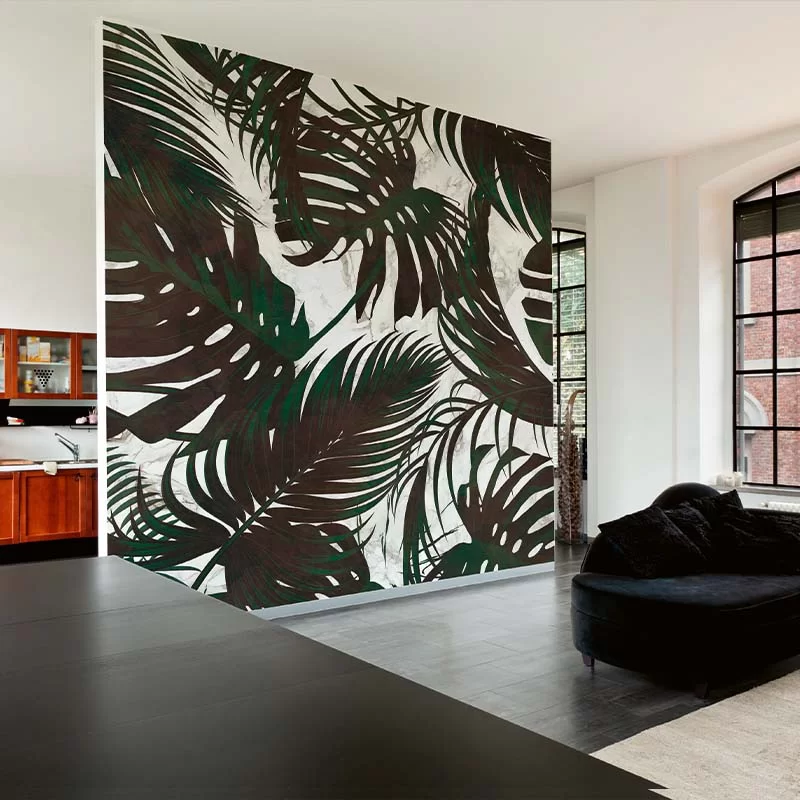 tapet-living-leafs-original-marble