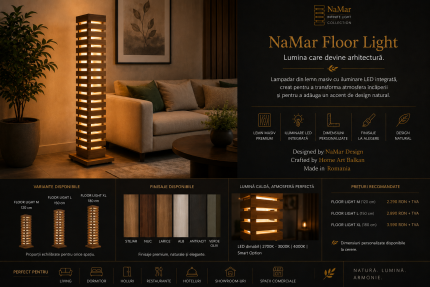 NaMar Floor Light - Lumina care devine arhitectură